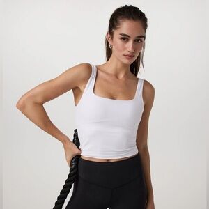 VUORI white crop tank size S